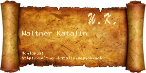 Waltner Katalin névjegykártya
